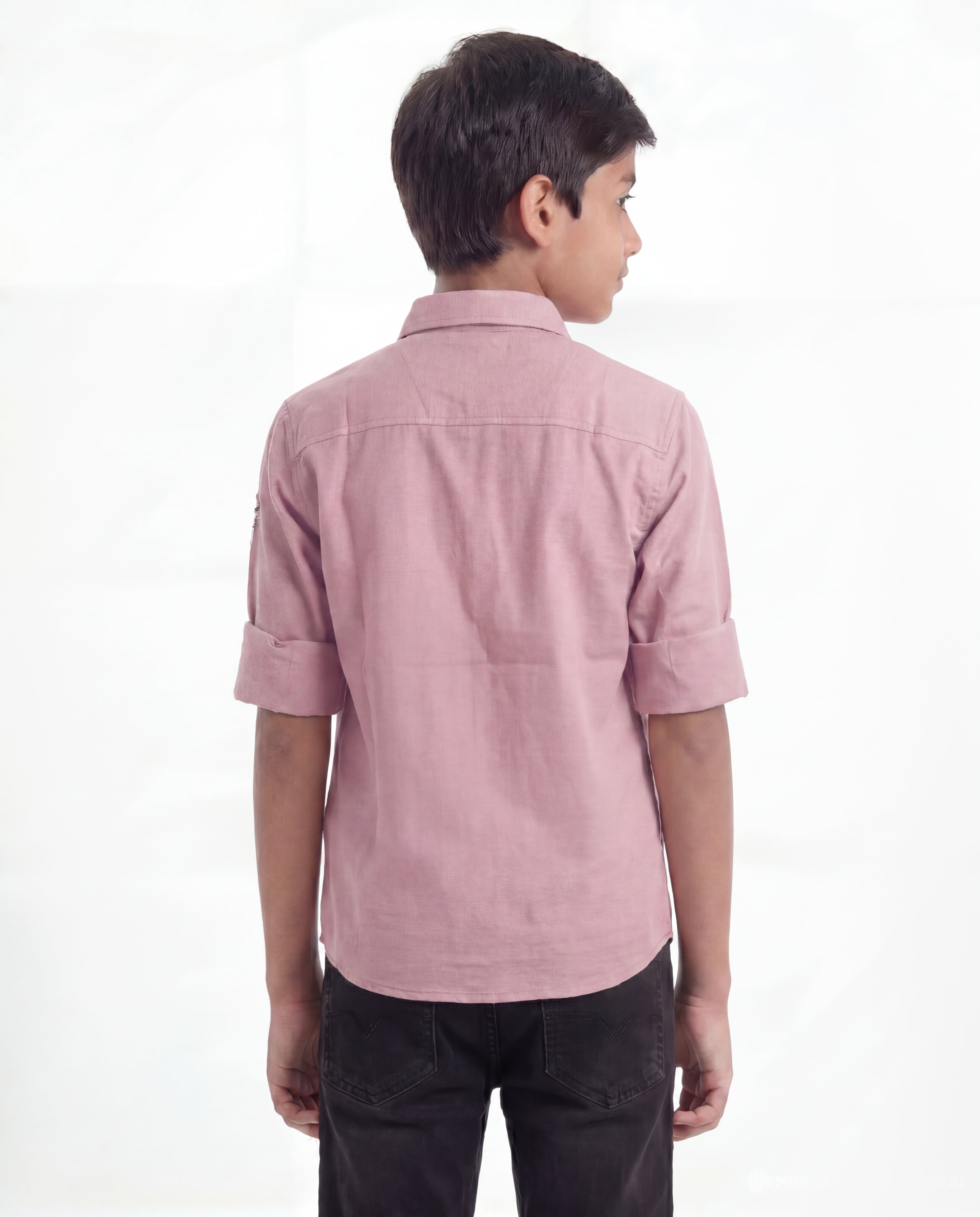 Boys Utility Pocket Casual Shirt