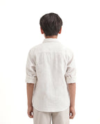 Abstract embroidery textured shirt
