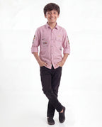 Boys Utility Pocket Casual Shirt