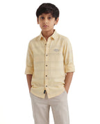 Textured Stripe Casual Shirt