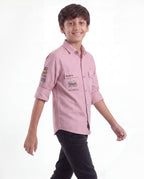 Boys Utility Pocket Casual Shirt