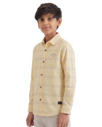 Textured Stripe Casual Shirt