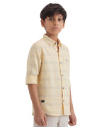 Textured Stripe Casual Shirt