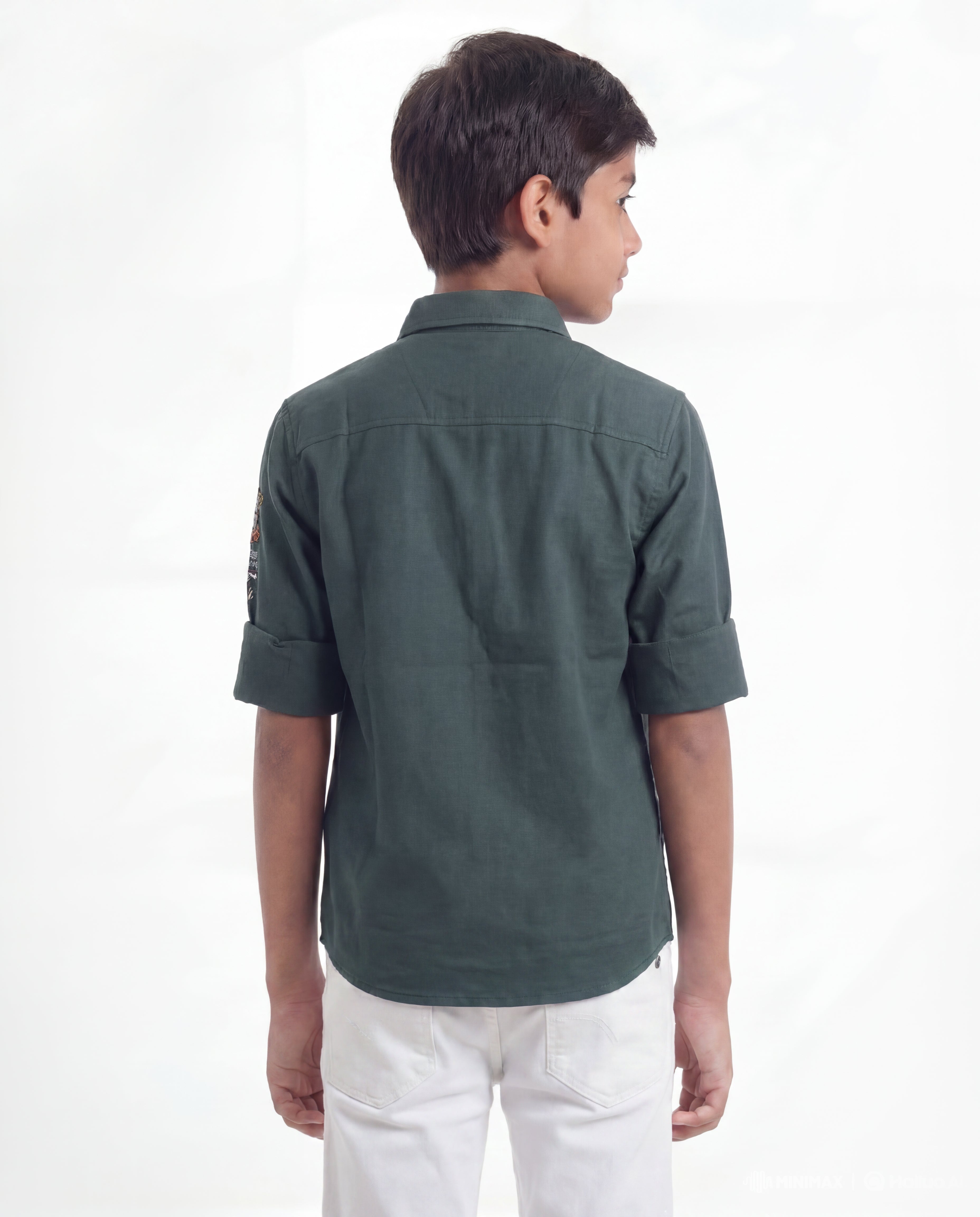 Boys Utility Pocket Casual Shirt
