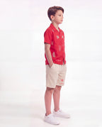 Boys Tropical Embroidered Co-Ord Set