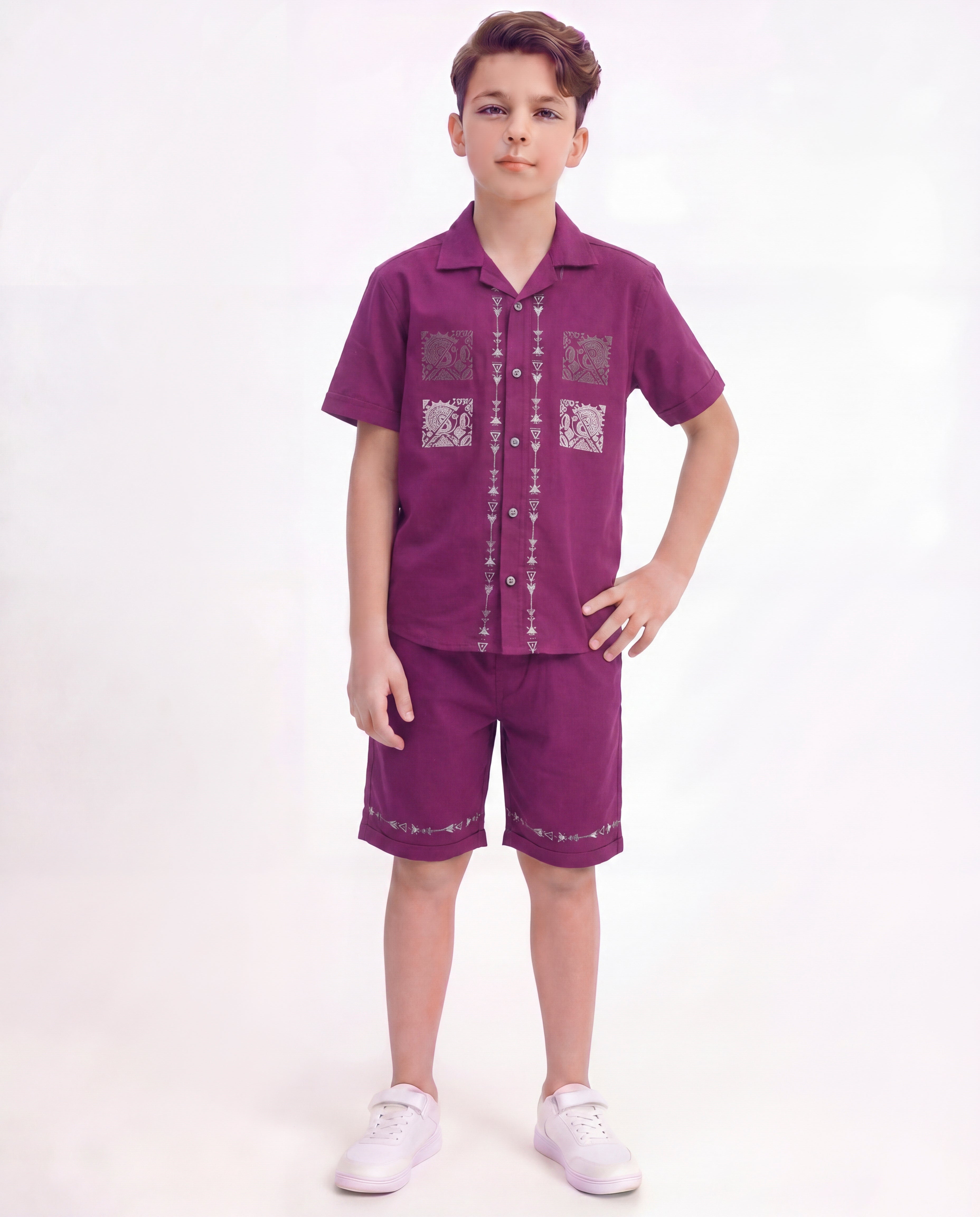 Boys Ethnic Printed Co-Ord Set