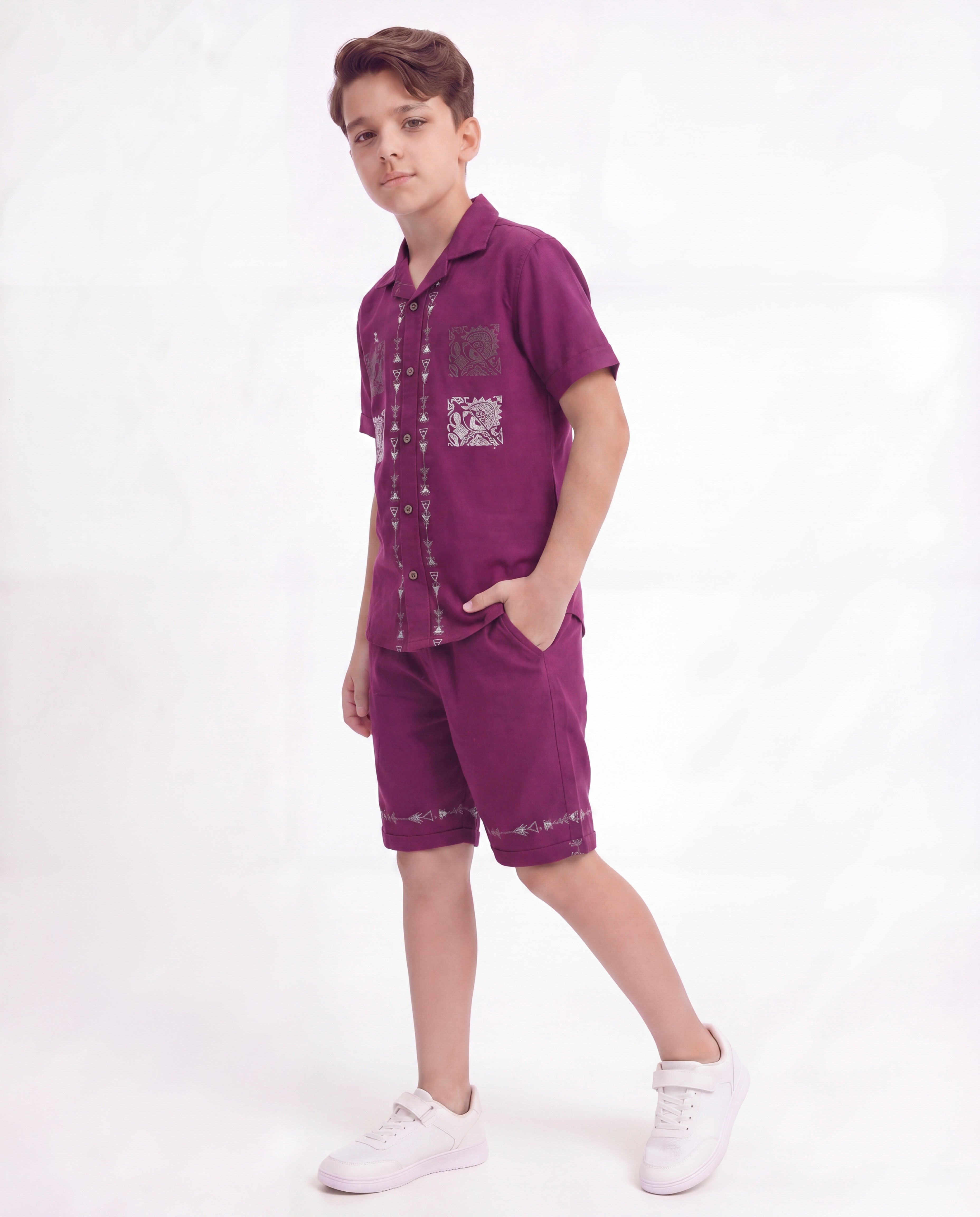 Boys Ethnic Printed Co-Ord Set