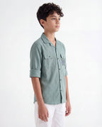 Nature Scribble Printed Shirt