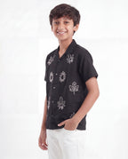 Tropical Embroidered Resort Shirt