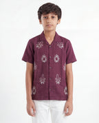 Tropical Embroidered Resort Shirt