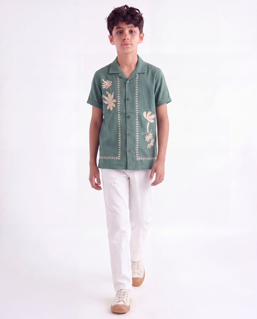 Tropical Resort Print Shirt