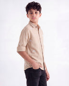 Cloud Embroidered Casual Shirt