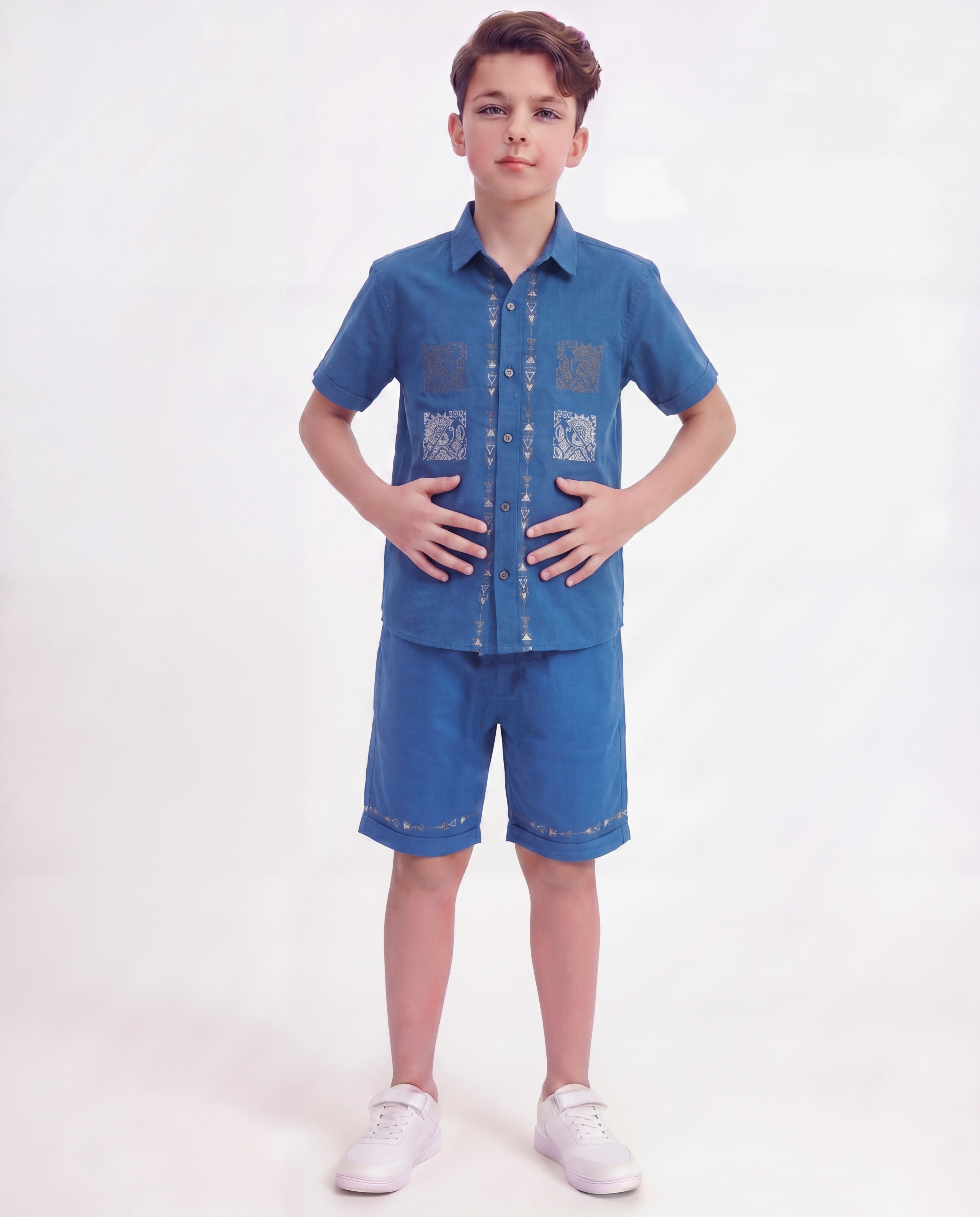 Boys Ethnic Printed Co-Ord Set