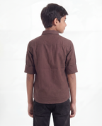 Boys Utility Pocket Casual Shirt