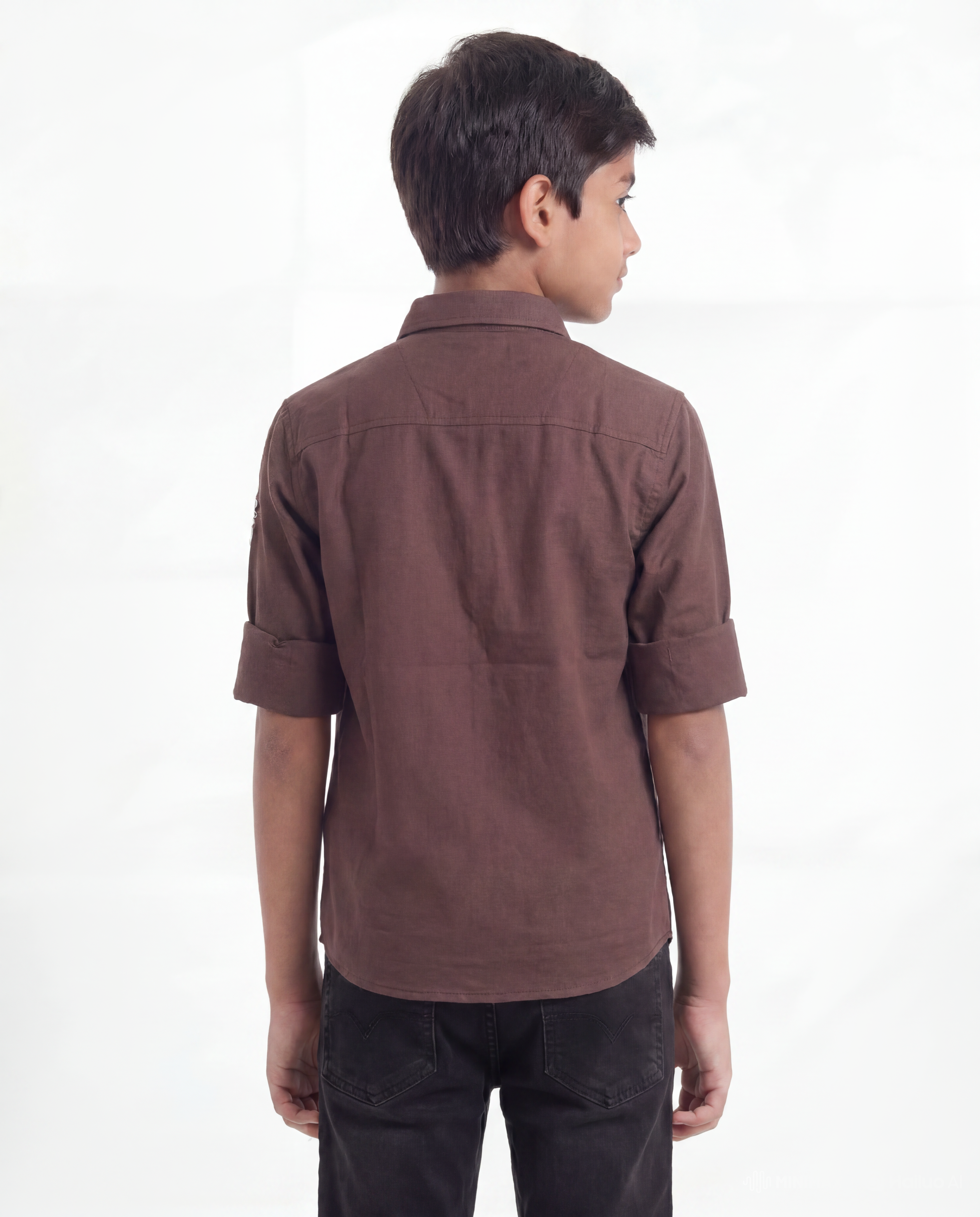 Boys Utility Pocket Casual Shirt
