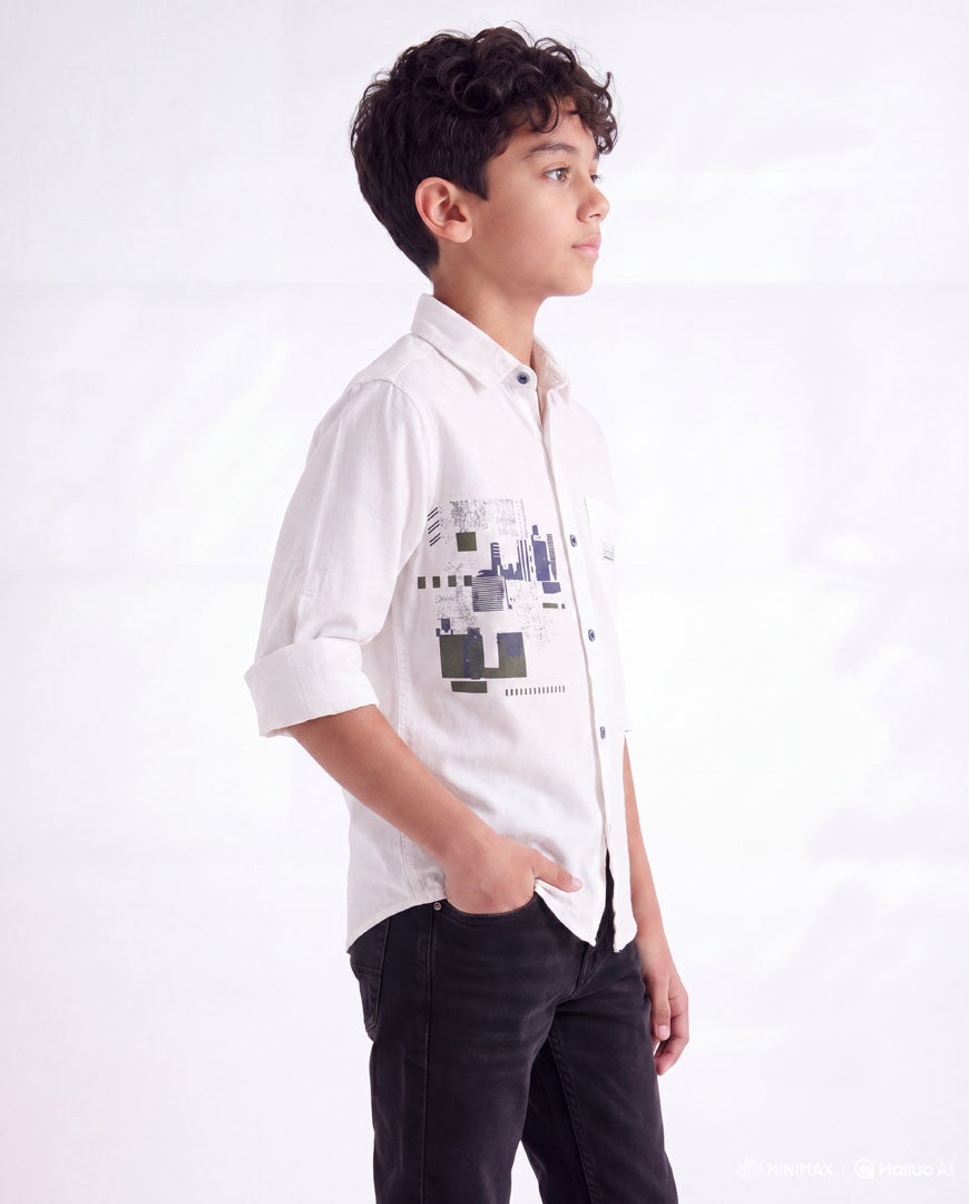 Urban Graphic Casual Shirt