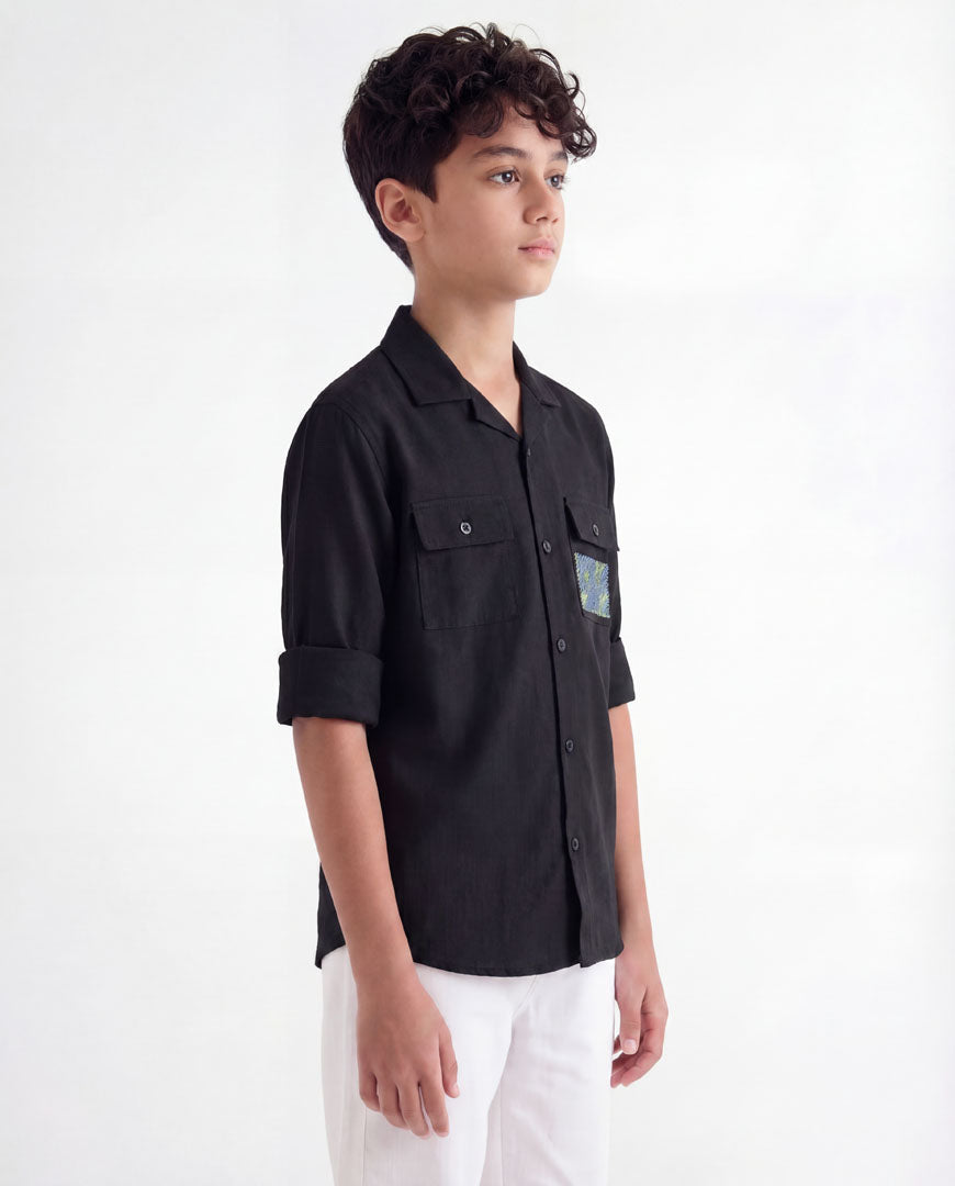 Nature Scribble Printed Shirt