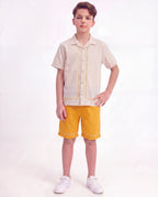 Boys Embroidered Resort Co-Ord Set