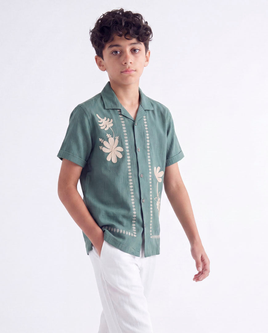 Tropical Resort Print Shirt