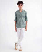 Nature Scribble Printed Shirt