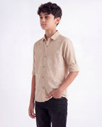 Cloud Embroidered Casual Shirt