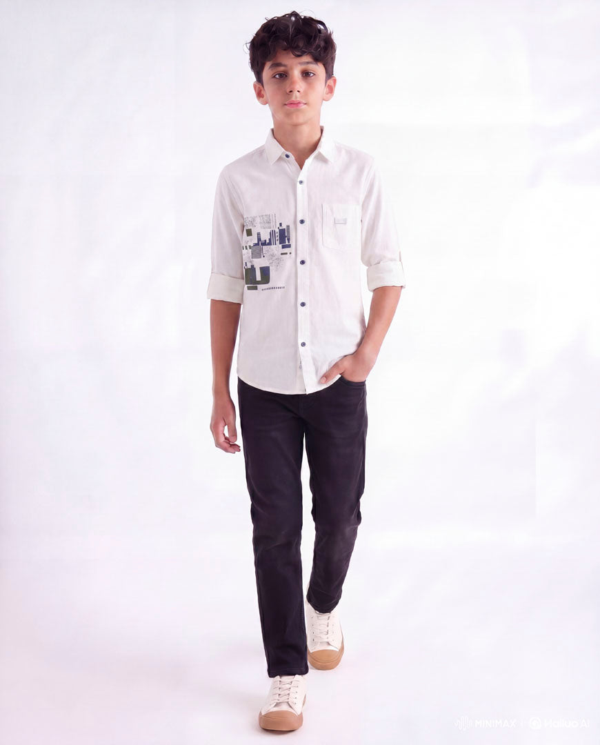 Urban Graphic Casual Shirt