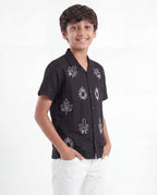 Tropical Embroidered Resort Shirt