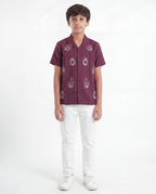 Tropical Embroidered Resort Shirt