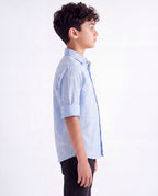 Cloud Embroidered Casual Shirt