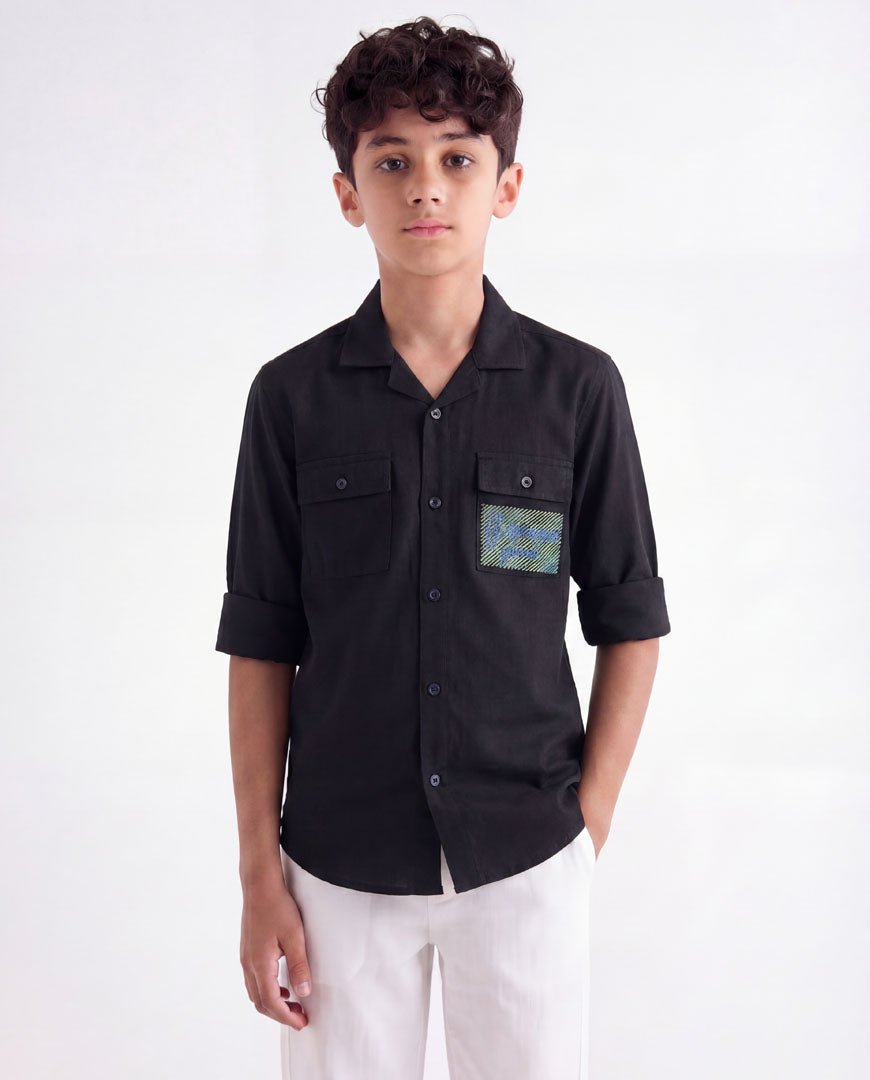 Nature Scribble Printed Shirt