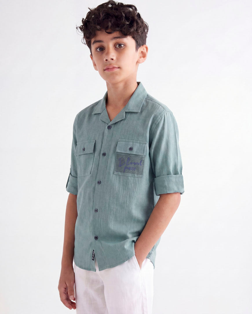 Nature Scribble Printed Shirt