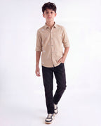 Cloud Embroidered Casual Shirt