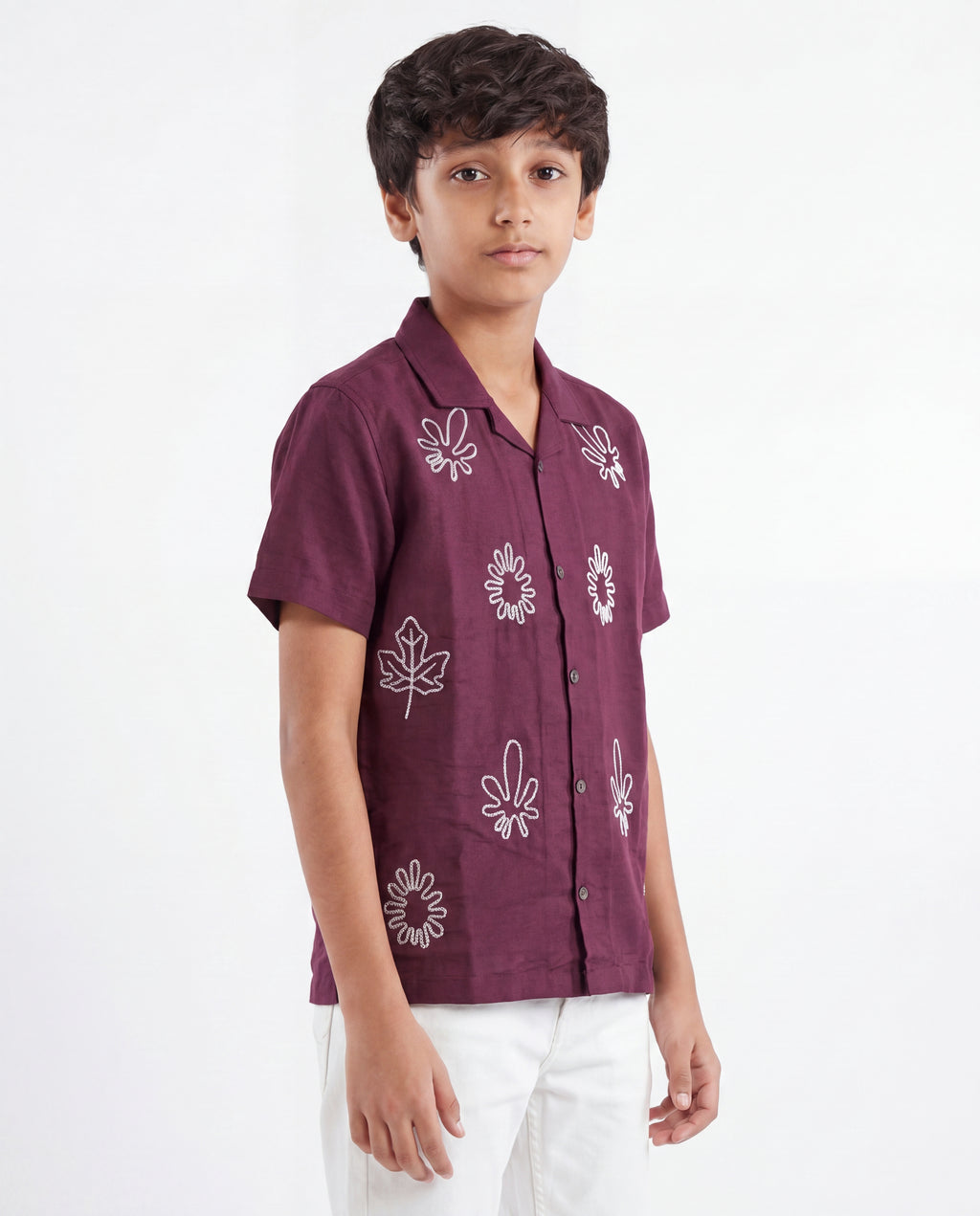 Tropical Embroidered Resort Shirt