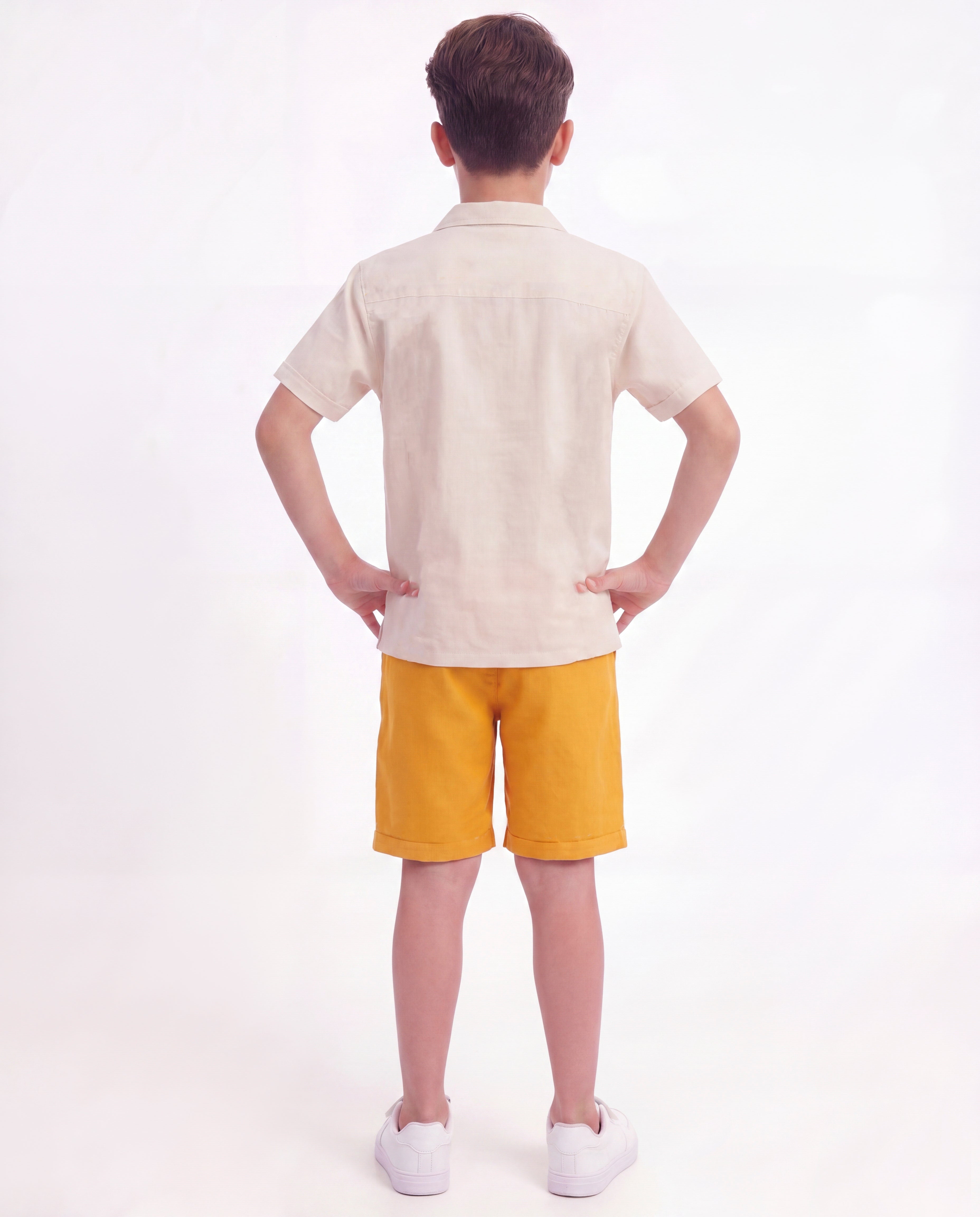 Boys Embroidered Resort Co-Ord Set