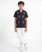 Tropical Embroidered Resort Shirt
