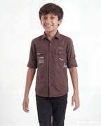 Boys Utility Pocket Casual Shirt