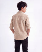 Cloud Embroidered Casual Shirt