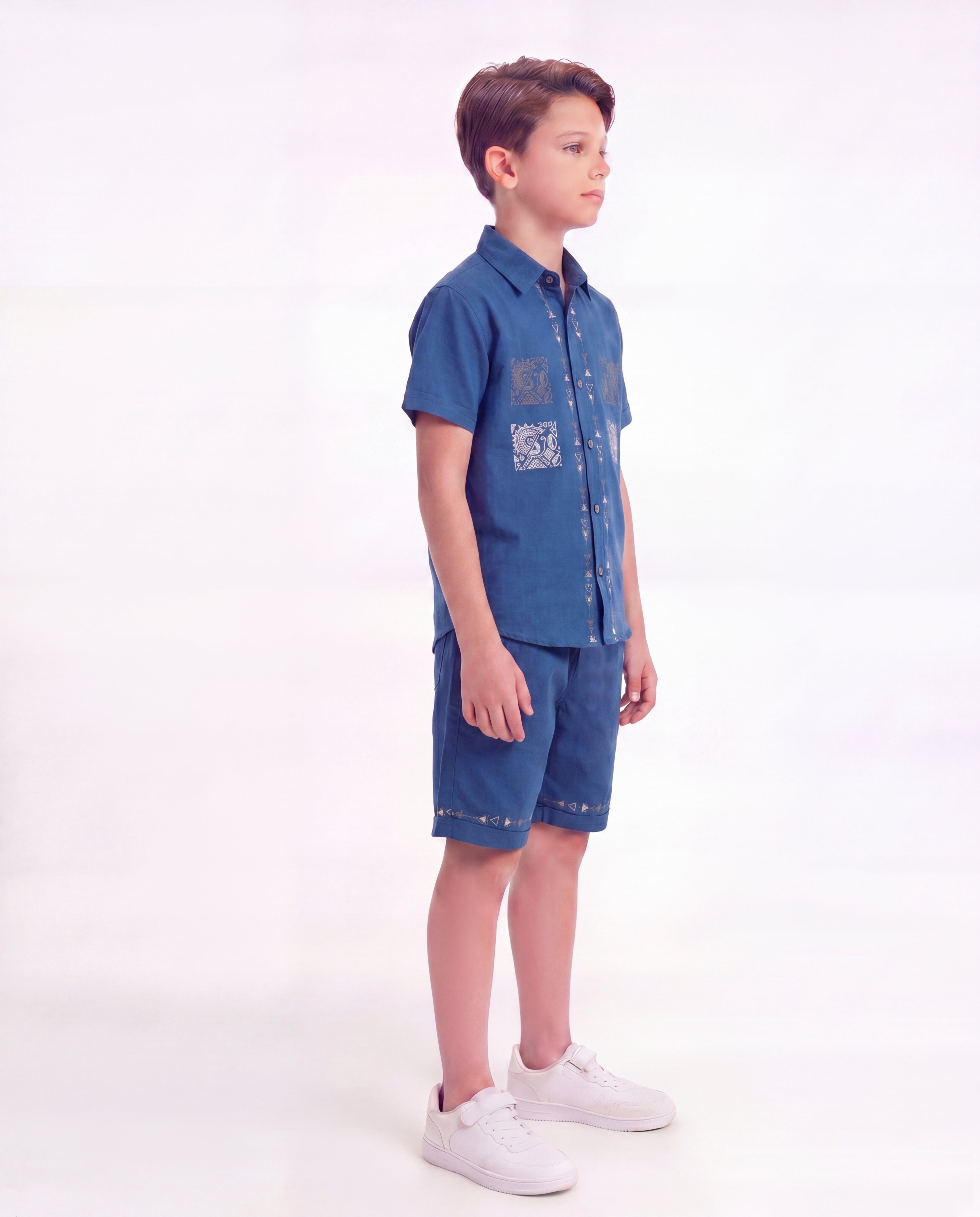 Boys Ethnic Printed Co-Ord Set
