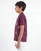Tropical Embroidered Resort Shirt