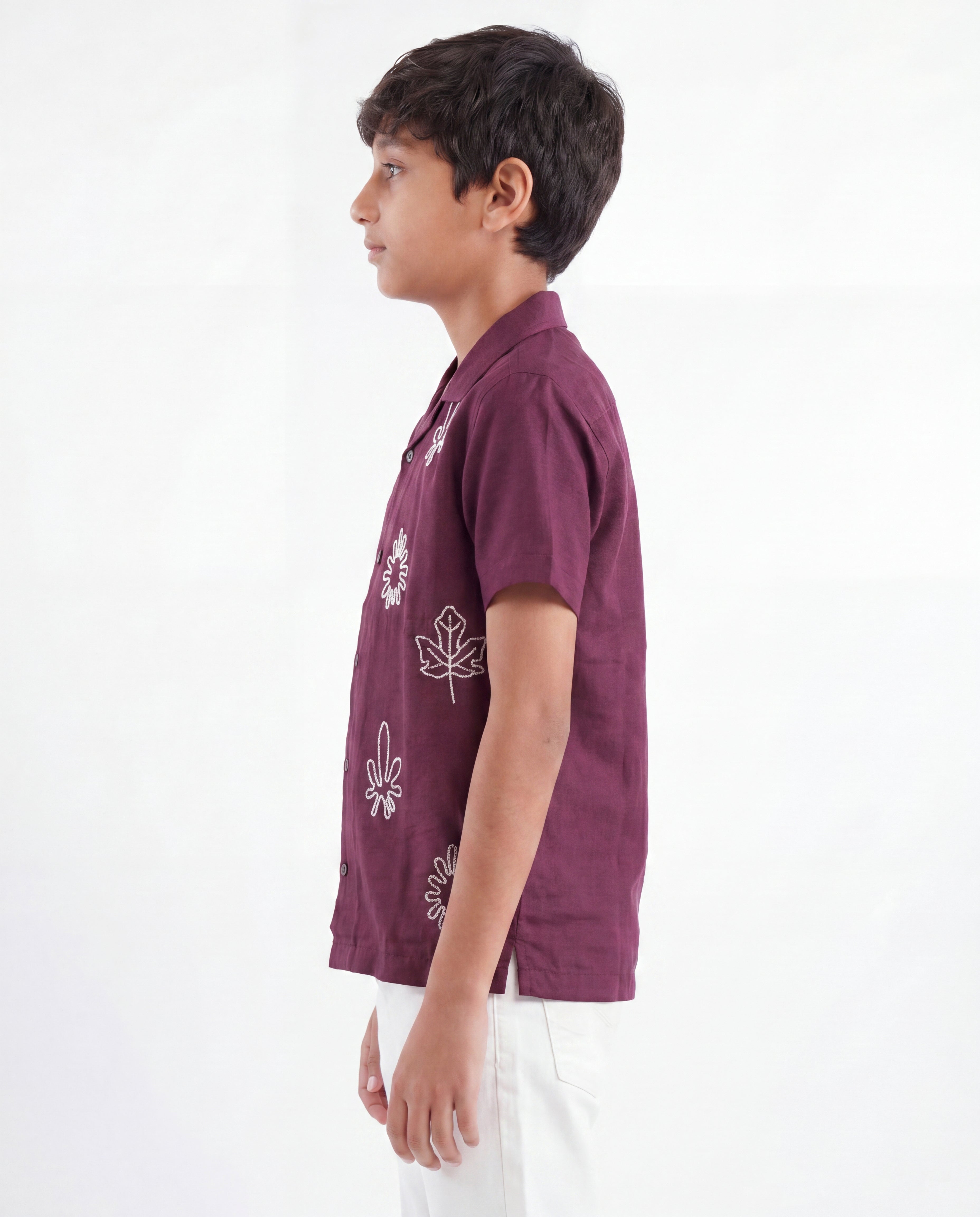 Tropical Embroidered Resort Shirt