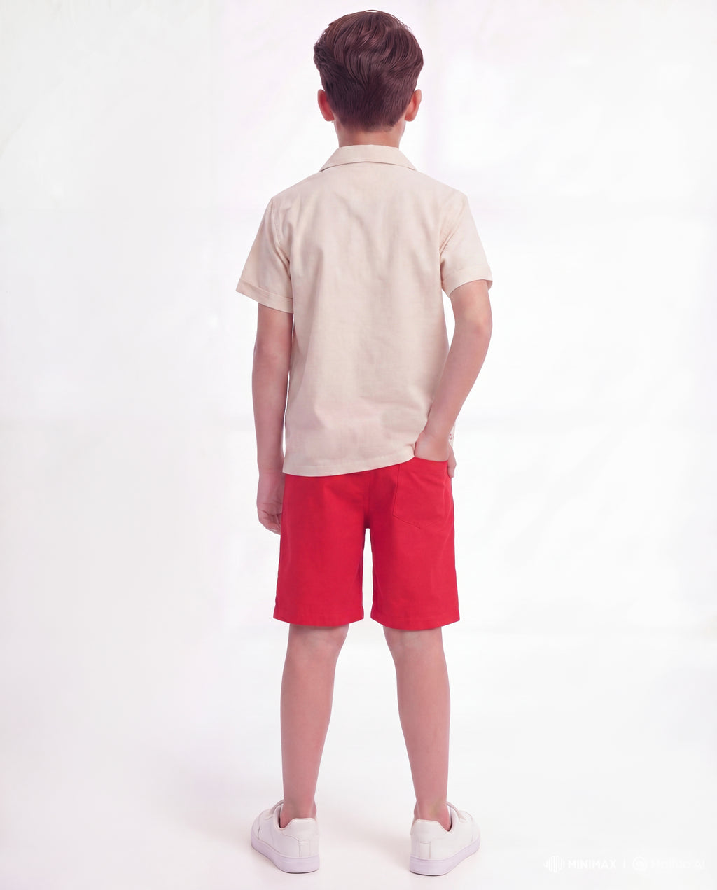 Boys Embroidered Resort Co-Ord Set