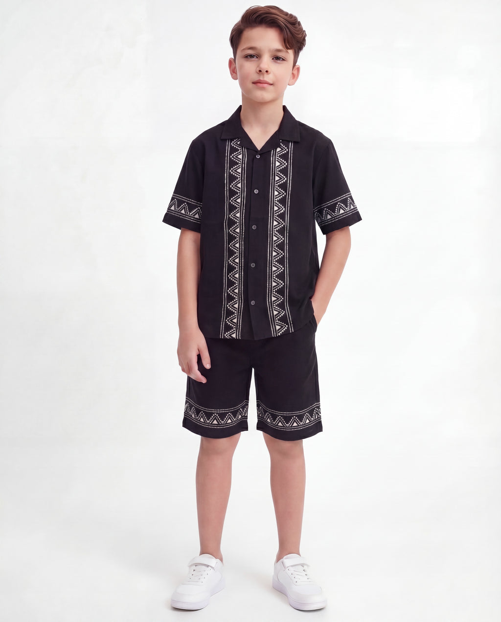 Boys Tribal Print Resort Co-Ord Set