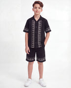 Boys Tribal Print Resort Co-Ord Set