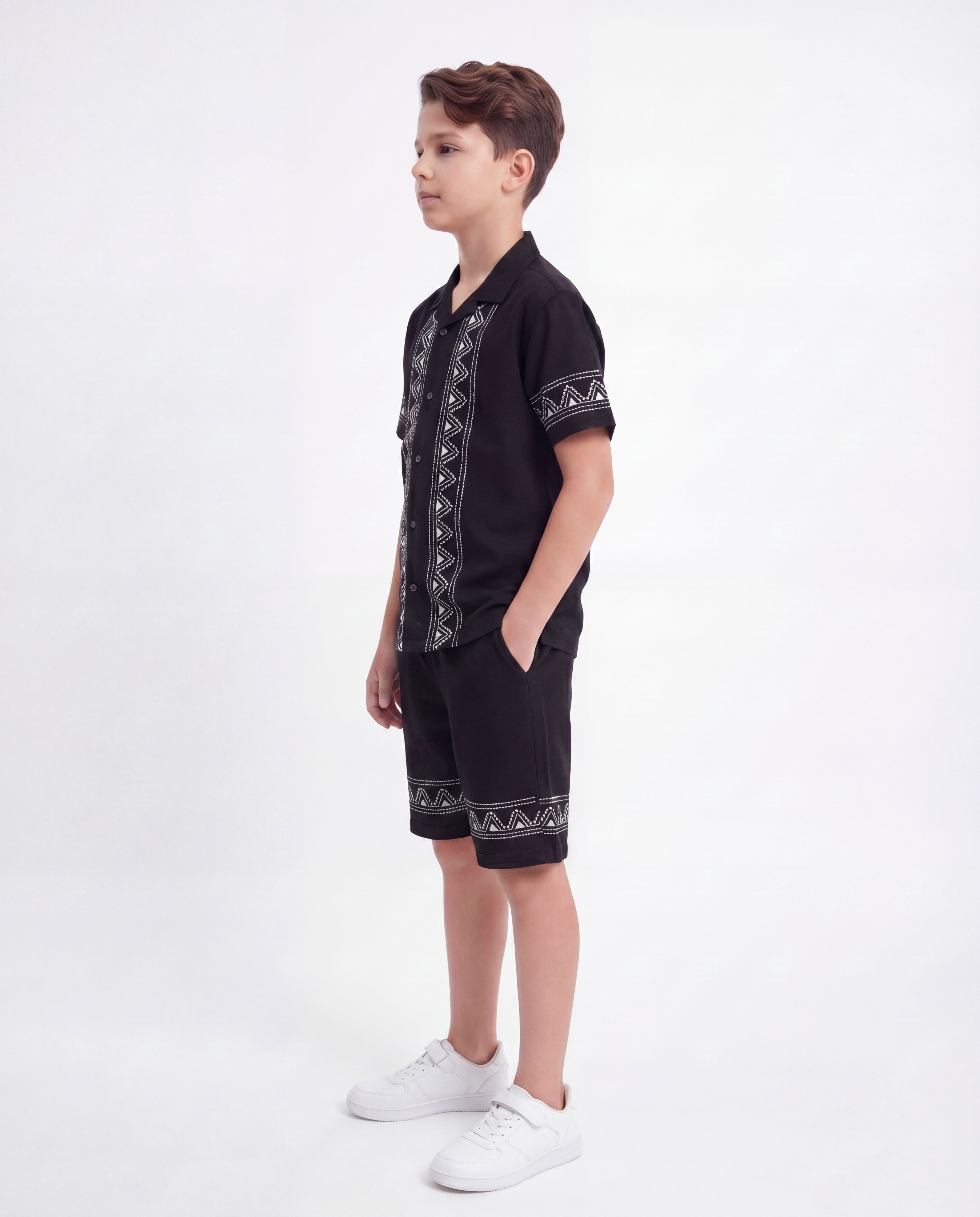 Boys Tribal Print Resort Co-Ord Set