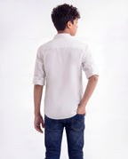 Cloud Embroidered Casual Shirt