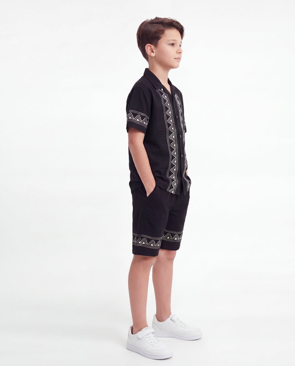 Boys Tribal Print Resort Co-Ord Set