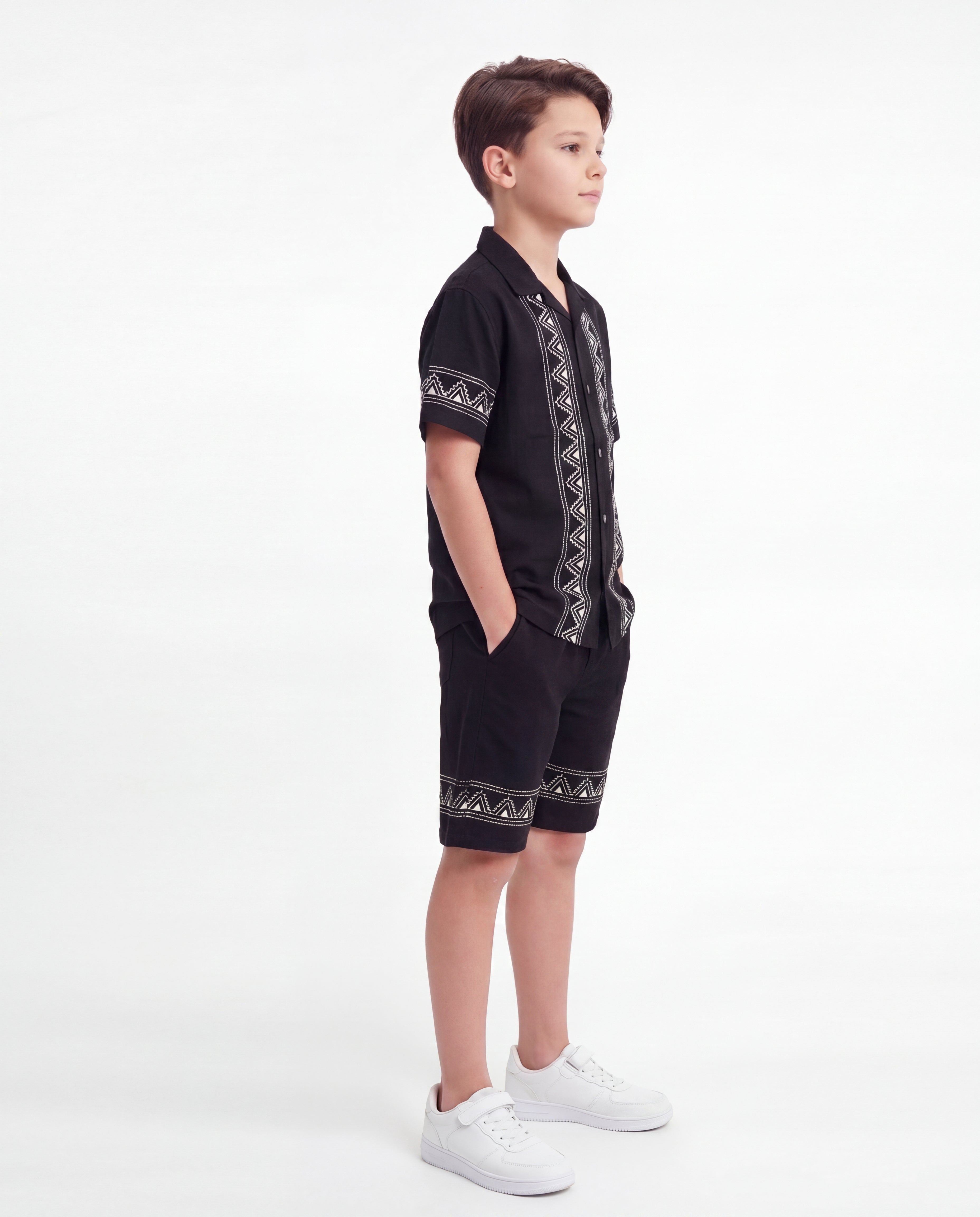 Boys Tribal Print Resort Co-Ord Set