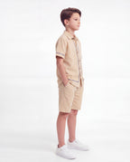 Boys Embroidered Resort Co-Ord Set