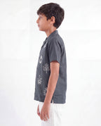Tropical Embroidered Resort Shirt