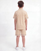 Boys Embroidered Resort Co-Ord Set